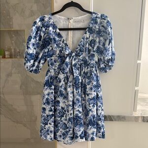 Abercrombie & Fitch Blue Floral Mini Dress